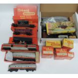 TRIANG - R55 B-B Diesel loco Trans Continental series, boxed; a TC dummy, unboxed; R130 Baggage Car,