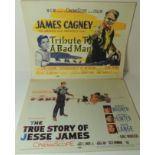 LOBBY CARDS - TRIBUTE TO A BAD MAN 1956 starring James Cagney, full set of eight and THE TRUE