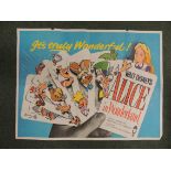 Original British quad film posters - Walt Disney Alice in Wonderland (slight loss top edge); Walt
