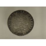 USA - silver Dollar 1891, slight knocks to rim otherwise f/vf