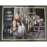 Original British quad film posters - Haunted Honeymoon (1986) starring Gene Wilder (margin tears and