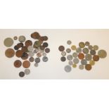 A quantity of GB and foreign coins, includes some small silver examples