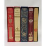 FOLIO SOCIETY - a collection of five illustrated books, all with slip-cases, to include; Perrault'