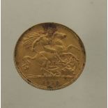 George V half sovereign 1912