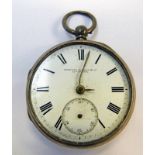 SILVER CASED POCKET WATCH