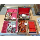 LARGE SELECTION OF COSTUME JEWELLERY.