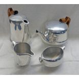 FOUR PIECE PICQUOT WARE TEA SERVICE