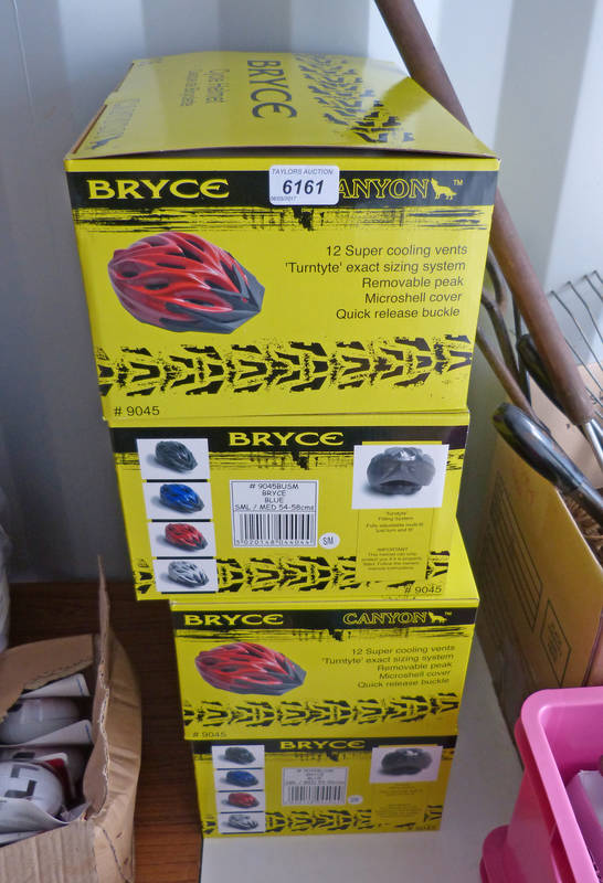 4 BRYCE BOXED HELMETS