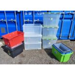 SELECTION OF VARIOUS PLASTIC CRATES