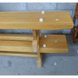 PAIR LOW GYM BENCHES