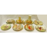 COLELCTION OF ROYAL DOULTON SHAKESPEAREAN SERIES WARE INCLUDING VASES,