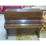 MAHOGANY CASED PIANO OVERSTRUNG BY BELL