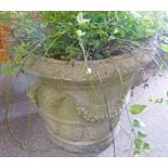 STONE PLANTER 48CM TALL