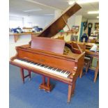 KLEITZMAN MAHOGANY BABY GRAND PIANO Condition Report: been in storage for 4 years,