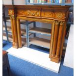 FIRE SURROUND ELECTRIC FIRE & MARBLE HEARTH Condition Report: marble good condition.