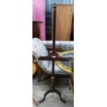 20TH CENTURY MAHOGANY EASEL WITH TURNED COLUMN