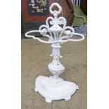 20TH CENTURY PAINTED CAST IRON STICK STAND