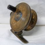 3 ¼" MALLOCH'S PATENT BRASS SIDE-CASTING REEL, RETAILED BY CHARLES FARLOW & CO,