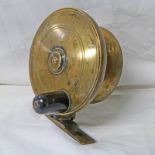 3 7/8" MALLOCH'S PATENT BRASS SIDE-CASTING REEL