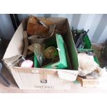 3 BOXES CONTAINING GREASE GUN, BELTS,