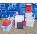 LARGE SELECTION OF PLASTIC CONTAINERS