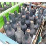 19TH OR EARLY 20TH CENTURY PORT/WINE BOTTLES - EMPTY Condition Report: 7 bottles