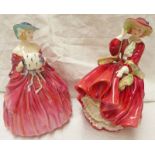 TWO ROYAL DOULTON FIGURES TOP OF THE HILL HN 1834 & GENEVIEVE