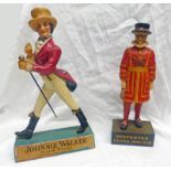 JOHNNIE WALKER SCOTCH WHISKY & BEEFEATER GIN ADVERTISING FIGURES