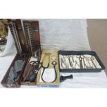 TWO VINTAGE BLOOD PRESSURE INSTRUMENTS TO INCLUDE 'LIFETIME' BAUMANOMETER BY WA BAUM CO,