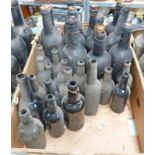 SELECTION OF 19TH CENTURY PORT / WINE / BEER BOTTLES Condition Report: 1 bottle has
