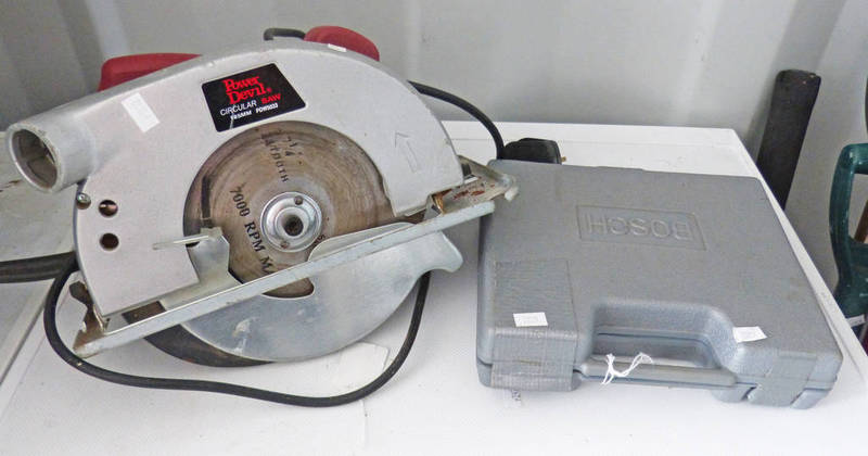 POWER DEVIL CIRCULAR SAW WITH BOSCH DRILL SET