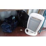 IGENIUX ELECTRIC HEATER AND 2 LUGGAGE BAGS