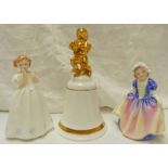 TWO ROYAL DOULTON FIGURES OF GIRLS 'CATHERINE' HN 3044,