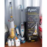 VAX STEAM MOP WITH ACCESSORIES AND DYSON DC01 VACUUM CLEANER