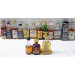 SMALL SELECTION OF VARIOUS WHISKY MINIATURES INCLUDING STRATHISLA 8 YEAR OLD 100 PROOF ETC