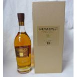 1 BOTTLE GLENMORANGIE EXTREMELY RARE 18 YEAR OLD SINGLE AMLT WHISKY - 70CL,