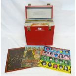 SELECTION OF VINYL ALBUMS INCLUDING ARTISTS SUCH AS THE BEATLES, ELTON JOHN,