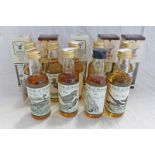 GOOD SELECTION OF 'THE BIRDS OF BRITAIN' SINGLE MALT WHISKY MINIATURES INCLUDING BOWMORE 22 YEAR