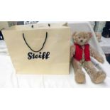 STEIFF 669644 LIMITED EDITION 'RUDI' TEDDY BEAR WITH RED WAISTCOAT