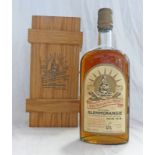 ONE BOTTLE OF GLENMORANGIE 25 YEAR OLD SINGLE HIGHLAND MALT WHISKY IN FITTED WOODEN BOX,