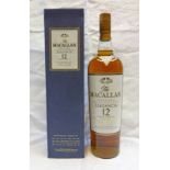 1 BOTTLE MACALLAN ELEGANCIA 12 YEAR OLD SINGLE MALT WHISKY - 1 LITRE,