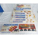 MECCANO SETS 1-5 (BLUE-YELLOW, MECCANO EXTENSIONS FOR SETS 1,2,3,4.