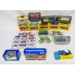 SELECTION OF CORGI, MAISTO ETC MODEL VEHICLES INCLUDING FERRARI 348 TS, BUGATTI TYPE 35,