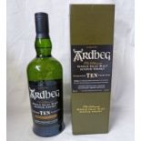 1 BOTTLE ARDBEG "THE ULTIMATE" 10 YEAR OLD SINGLE MALT WHISKY 70CL,