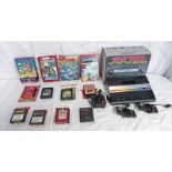 ATARI 7800 (BOXED) TOGETHER WITH A SELECTION OF GAMES INCLUDING, GORF, MOUSE TRAP,