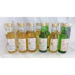 JAMES MACARTHUR'S SINGLE MALT WHISKY MINIATURES INCLUDING CAOL ILA 17 YEAR OLD 43% VOL,