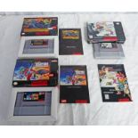 THREE NINTENDO (NTSC) SNES GAMES INCLUDING SUPER GHOULS & GHOSTS,