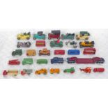 SELECTION OF VARIOUS LESNEY MODEL VEHICLES INCLUDING LONDON TROLLEY BUS, BEA COACH,