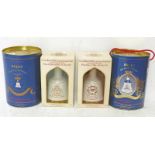 4 BELLS COMMEMORATIVE DECANTERS: PRINCE WILLIAM, PRINCE HARRY,