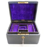 JEWELLERY BOX BY MAPPIN & WEBB Condition Report: Exterior is scuffed & worn,